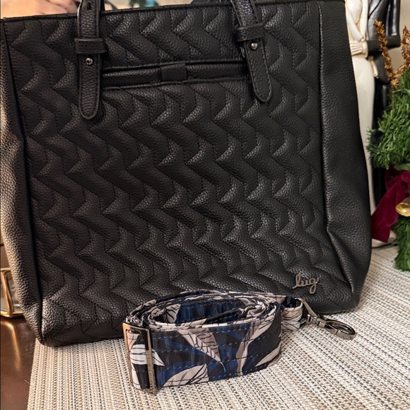 lug Handbags - Lug Charter vegan leather  handbag crossbody with Patterned Strap